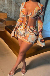 Yellow Swirl 2pc set