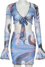 Load image into Gallery viewer, Blue Swirl 2pc set