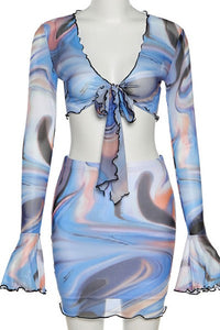 Blue Swirl 2pc set