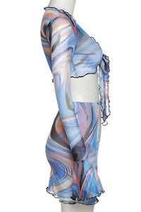 Blue Swirl 2pc set