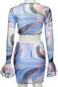 Blue Swirl 2pc set